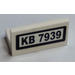LEGO Panel 1 x 2 x 1 with &#039;KB 7939&#039; Sticker with Square Corners (4865)