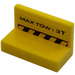 LEGO Panel 1 x 2 x 1 with &#039;MAX TOW: 3T&#039; Sticker with Square Corners (4865)