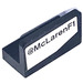 LEGO Paneel 1 x 2 x 1 met @McLaren F1 Links Kant Sticker met afgeronde hoeken (4865)