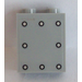 LEGO Paneel 1 x 2 x 2 met 8 Rivets Sticker met zijsteunen, holle noppen (6268)