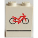 LEGO Panel 1 x 2 x 2 with Bicycle Sign without Side Supports, Solid Studs (4864)