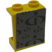 LEGO Panneau 1 x 2 x 2 avec Noir Gravity Games logo sur Dark grise Background Autocollant sans supports latéraux, tenons creux (4864)