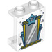 LEGO Pannello 1 x 2 x 2 con Stella Mirror con supporti laterali, bottoncini cavi (6268 / 67404)