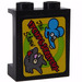 LEGO Pannello 1 x 2 x 2 con &#039;The ITCHY &amp; SCRATCHY Show&#039; Adesivo con supporti laterali, bottoncini cavi (6268)