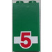 LEGO Paneel 1 x 2 x 3 met &quot;5&quot; Sticker met zijsteunen - holle noppen (74968)