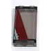 LEGO Panel 1 x 2 x 3 with Dark Red Diagonal Stripe Sticker with Side Supports - Hollow Studs (35340)
