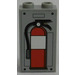 LEGO Panneau 1 x 2 x 3 avec Feu Extinguisher Autocollant avec supports latéraux - tenons creux (74968)