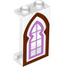 LEGO Panel 1 x 2 x 3 mit Purple Fenster mit Seitenstützen - Hohlbolzen (35340 / 105216)