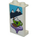 LEGO Panel 1 x 2 x 3 with snow capped mountains, cup and cookie Sticker with Side Supports - Hollow Studs (35340)