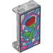 LEGO Panel 1 x 2 x 3 with Stained Glass Window with Enchanted Rose with Side Supports - Hollow Studs (35340)