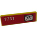 LEGO Panel 1 x 4 with Rounded Corners with &#039;7731&#039;, Mail Envelope (left) Sticker (15207)