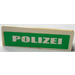 LEGO Panel 1 x 4 with Rounded Corners with &#039;POLIZEI&#039; on Green Background Sticker (15207)
