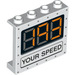 LEGO Paneel 1 x 4 x 3 met &#039;193 YOUR SPEED&#039; met zijsteunen, holle noppen (33641 / 60581)