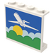 LEGO Panneau 1 x 4 x 3 avec Airplane, Sun Autocollant sans supports latéraux, tenons pleins (4215)