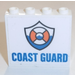 LEGO Panel 1 x 4 x 3 with &#039;COAST GUARD&#039; and Logo Sticker with Side Supports, Hollow Studs (35323)