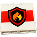 LEGO Panel 1 x 4 x 3 with Fire Logo Sticker with Side Supports, Hollow Studs (60581)