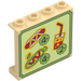 LEGO Panel 1 x 4 x 3 with Hotdog food prices / menu with Side Supports, Hollow Studs (35323 / 105807)