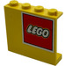LEGO Panel 1 x 4 x 3 mit Lego Logo oben Recht Aufkleber ohne seitliche Stützen, solide Bolzen (4215)