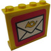 LEGO Paneel 1 x 4 x 3 met letter logo Sticker zonder zijsteunen, volle noppen (4215)