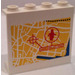 LEGO Panel 1 x 4 x 3 with Map with Crosshairs Sticker without Side Supports, Hollow Studs (4215)
