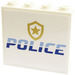 LEGO Paneel 1 x 4 x 3 met &#039;Politie&#039;, Ster Kenteken Sticker met zijsteunen, holle noppen (35323)