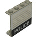 LEGO Paneel 1 x 4 x 3 mit &quot;Polizei&quot; ohne seitliche Stützen, feste Noppen (4215)