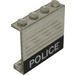 LEGO Paneel 1 x 4 x 3 met &quot;Politie&quot; zonder zijsteunen, volle noppen (4215)