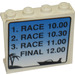 LEGO Panel 1 x 4 x 3 s Schedule pro Loď Race Samolepka bez bočních podpěr, plné cvočky (4215)