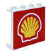 LEGO Panel 1 x 4 x 3 with Shell Logo Sticker without Side Supports, Hollow Studs (4215)