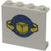 LEGO Panel 1 x 4 x 3 with Shipping Logo Sticker without Side Supports, Solid Studs (4215)