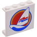LEGO Paneel 1 x 4 x 3 met Surfplank &amp; Wave Sticker zonder zijsteunen, volle noppen (4215)