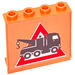 LEGO Panel 1 x 4 x 3 with Tow Truck Sign Sticker without Side Supports, Hollow Studs (4215)