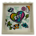 LEGO Panel 1 x 6 x 5 with &#039;BFF&#039; on Rainbow Heart Sticker (59349)