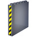 LEGO Panel 1 x 6 x 5 with Black and Yellow Danger Stripes (Both Sides) Sticker (59349)