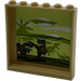 LEGO Panneau 1 x 6 x 5 avec Dinosaurs et Palm Trees Autocollant (59349)