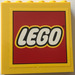 LEGO Panel 1 x 6 x 5 with LEGO Logo (Yellow Border) Sticker (59349)