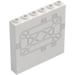 LEGO Panel 1 x 6 x 5 with Map / Hexagonal Layout (59349 / 106816)