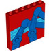 LEGO Paneel 1 x 6 x 5 met Spin Poten Rechtsaf (59349 / 102265)