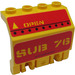 LEGO Pannello 2 x 4 x 2 con Hinges con &#039;SUB 76&#039; e &#039;OPEN&#039; Adesivo (44572)