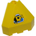 LEGO Panel 3 x 3 x 3 Corner with yellow submarine in blue triangle Sticker on Yellow Background (30079)