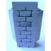 LEGO Panel 3 x 3 x 6 Ecke Mauer mit Bricks Muster Aufkleber mit unteren Einkerbungen (2345)