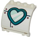 LEGO Panel 3 x 4 x 3 Curved with Hinge with Heart Shaped Porthole Sticker (18910)