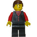 LEGO Paramedic Chief with 3 Red Buttons Shirt Minifigure