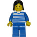 LEGO Passagier mit Streifen Minifigur