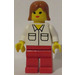 LEGO Passagier met Wit Top met Pockets Minifiguur