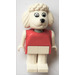 LEGO Paulette Poodle Fabuland Figure aux yeux blancs