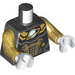 LEGO Gris foncé nacré Astronaut - Pearl Gold Espacer Suit Minifig Torse (973 / 76382)