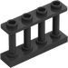 LEGO Pearl Dark Gray Fence Spindled 1 x 4 x 2 with 4 Top Studs (15332)