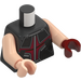 LEGO Pearl Dark Gray Hawkeye with Dark Red and Quiver with Dark Red Hand Minifig Torso (973 / 76382)