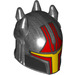 LEGO Pearl Dark Gray Helmet with Horns and Red (Gar Saxon) (79515)